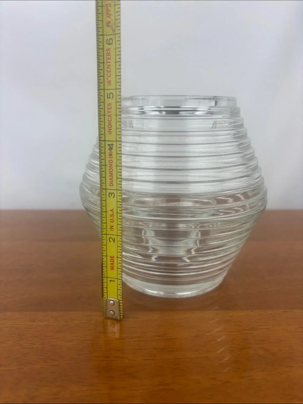 Vintage 1970s Indiana Glass “Maya” fairy lamp crystal clear